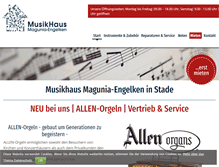 Tablet Screenshot of musikhaus-magunia.de